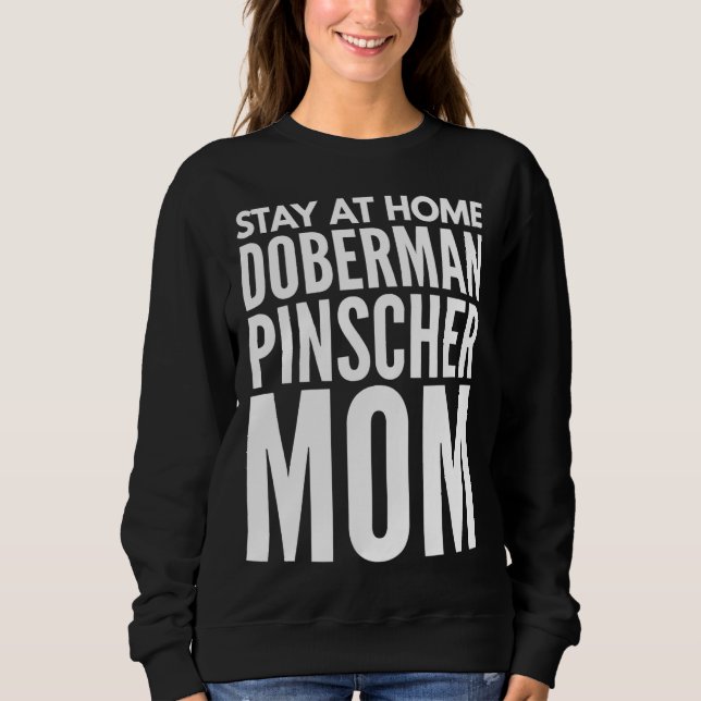 Doberman Pinscher Mama Angepasst Scoop Sweatshirt (Vorderseite)