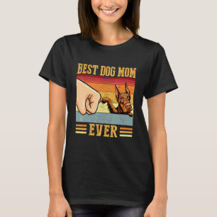 Doberman Pinscher Mama Beste Hündin Mama je 1 T-Shirt