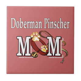 Doberman Pinscher Mama - Geschenke Fliese