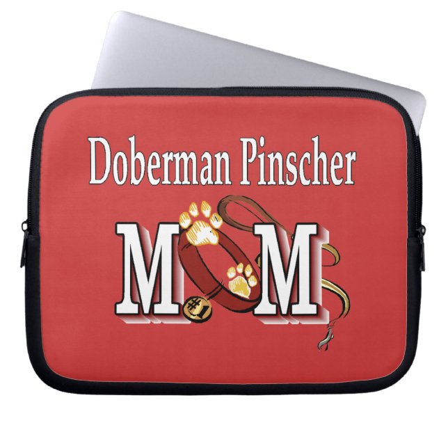 Doberman Pinscher Mama - Geschenke Laptopschutzhülle (Vorderseite)