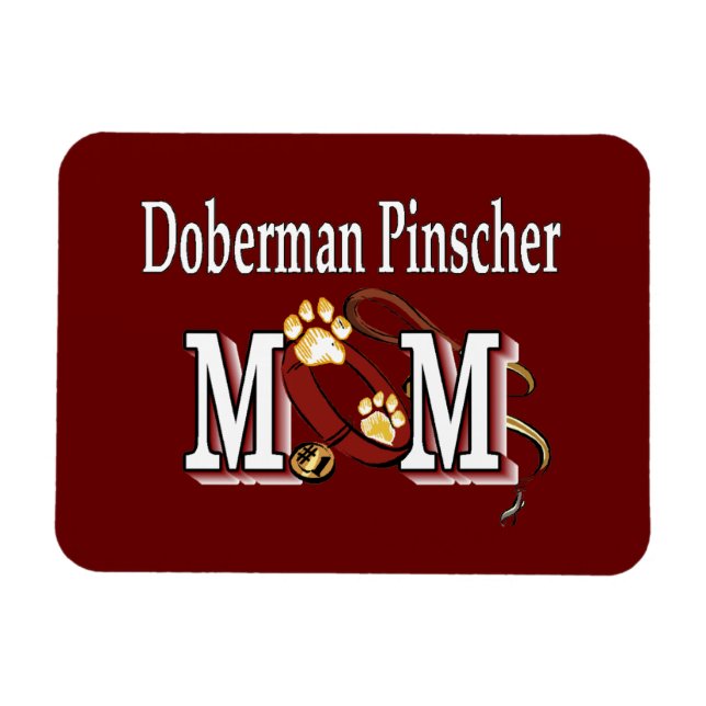 Doberman Pinscher Mama - Geschenke Magnet (Horizontal)