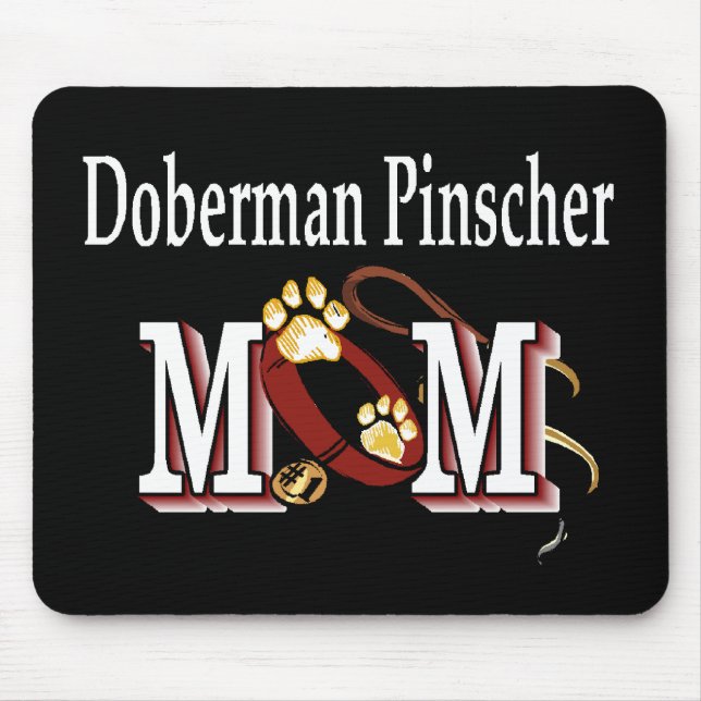Doberman Pinscher Mama - Geschenke Mousepad (Vorne)