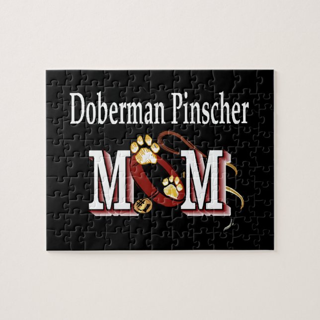 Doberman Pinscher Mama - Geschenke Puzzle (Horizontal)