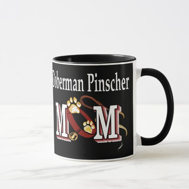 Doberman Pinscher Mama - Geschenke Tasse (Rechts)