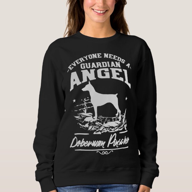 Doberman Pinscher Mama Vater Sweatshirt (Vorderseite)