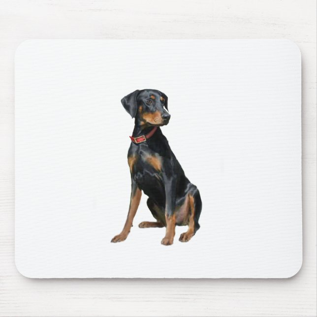 Doberman Pinscher (natürlich) Mousepad (Vorne)