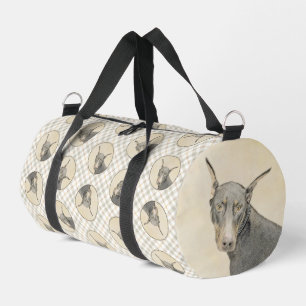 Doberman Pinscher Painting Dobermann Proppe Dog Ar Duffle Bag