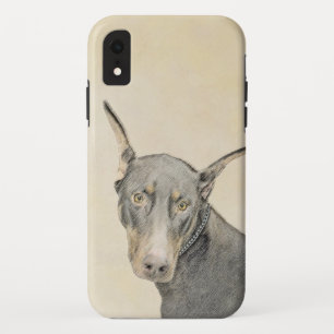 Doberman Pinscher Painting - Original Dog Art Case-Mate iPhone Hülle