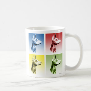 Doberman Pinscher Pop Art Tasse