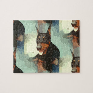 Doberman Pinscher Portrait Puzzle