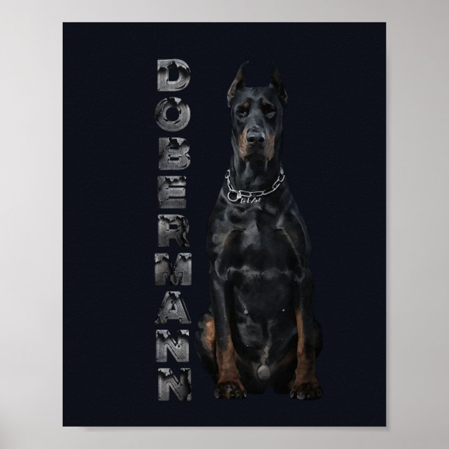 Doberman Pinscher Poster (Vorne)