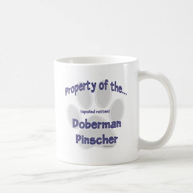 Doberman Pinscher Property Tasse (Rechts)