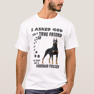 Doberman Pinscher Quote Mama, Dobermann Dog Vater T-Shirt