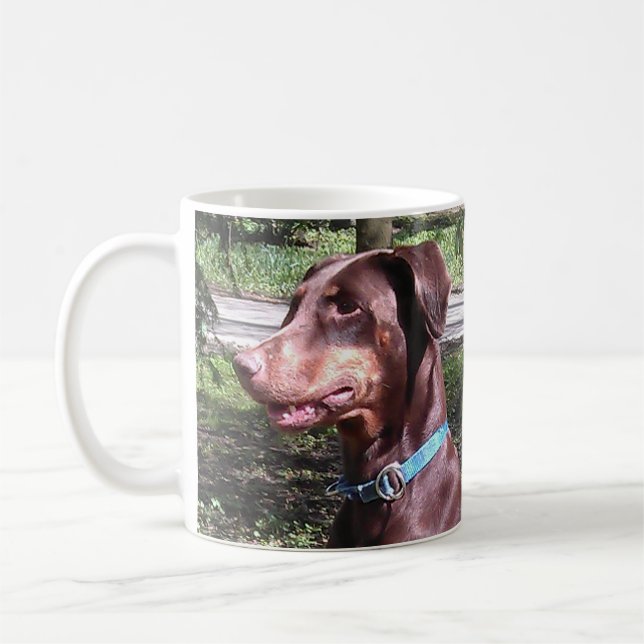 Doberman Pinscher Red Kaffeetasse (Links)