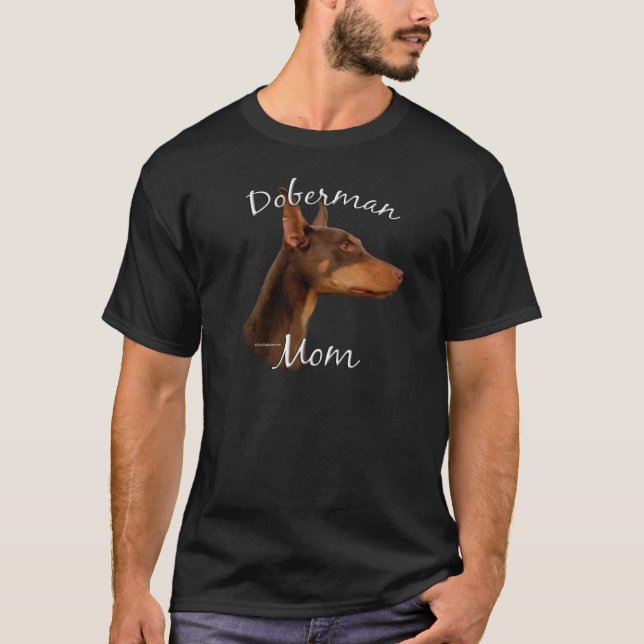 Doberman Pinscher (rot) Mama 2 T-Shirt (Vorderseite)