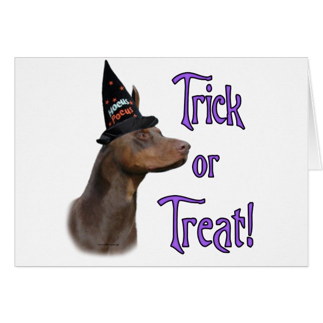 Doberman Pinscher (rot) Trick (Vorderseite (Horizontal))