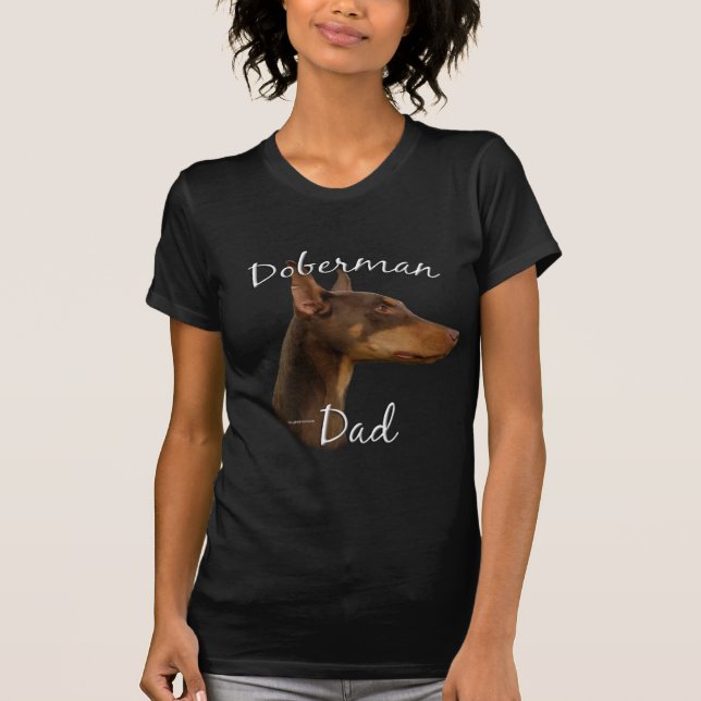 Doberman Pinscher (rot) Vater 2 T-Shirt (Vorderseite)