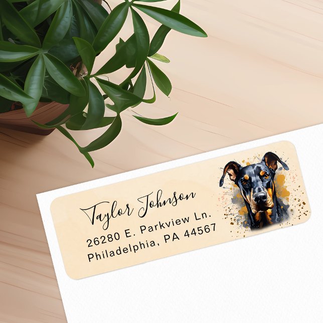 Doberman Pinscher Rücksendeadresse (Von Creator hochgeladen)