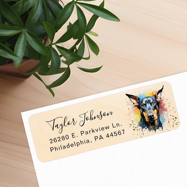 Doberman Pinscher Rücksendeadresse (Von Creator hochgeladen)
