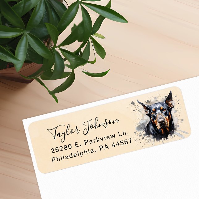 Doberman Pinscher Rücksendeadresse (Von Creator hochgeladen)