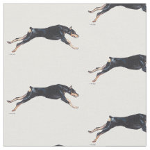 Doberman Pinscher Running Hund Kunstwerk