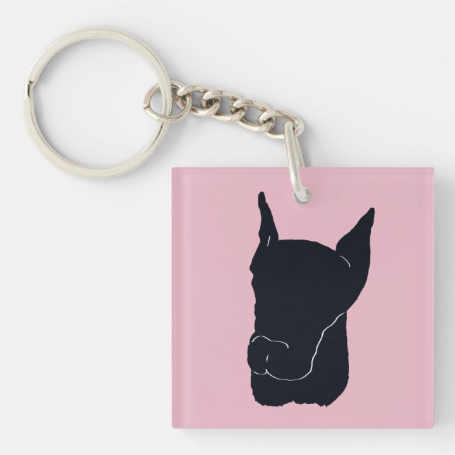 Doberman Pinscher Schlüsselanhänger (Vorderseite)