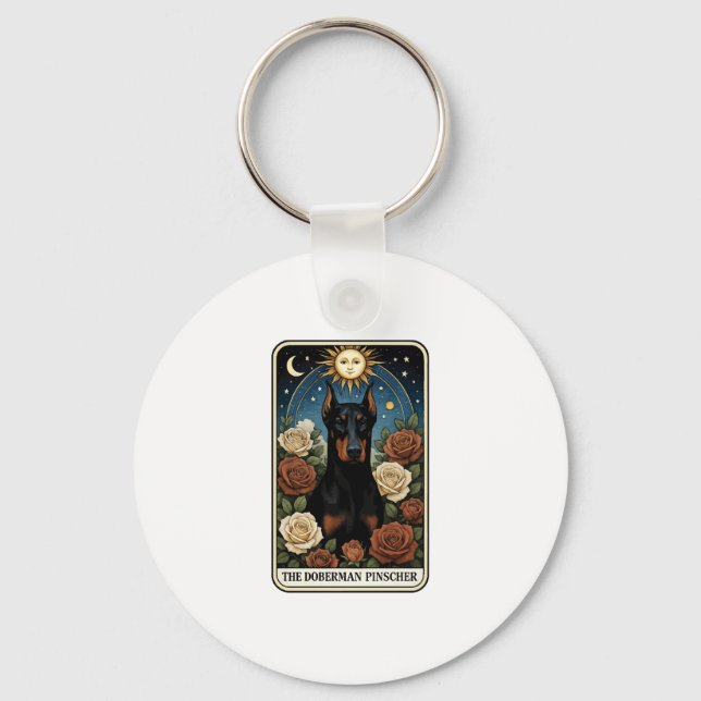 Doberman Pinscher Schlüsselanhänger (Vorderseite)