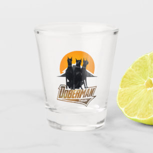 Doberman Pinscher Schnapsglas