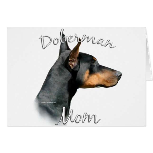Doberman Pinscher (schwarz) Mama 2 (Vorderseite (Horizontal))