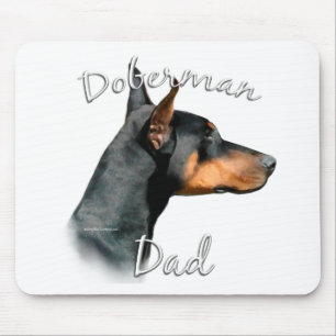 Doberman Pinscher (schwarz) Vater 2 Mousepad
