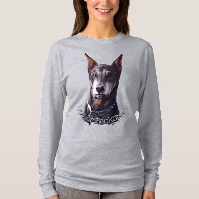 Doberman Pinscher Shirt Personalisiert Hund Art Sh (Vorderseite)
