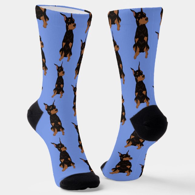 Doberman Pinscher Socken (Gewinkelt)