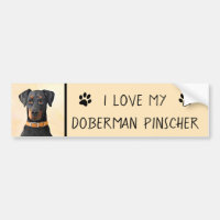 Doberman Pinscher Unzugeschnittene Malerei Origina