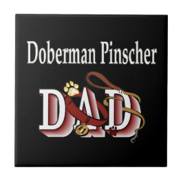 Doberman Pinscher Vater Fliese