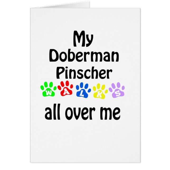 Doberman Pinscher Walks Design (Vorne)