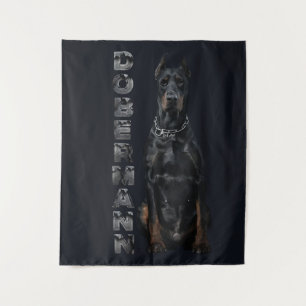 Doberman Pinscher Wandteppich