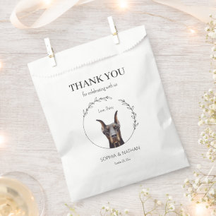 Doberman Pinscher Wedding Vielen Dank für Ihr Inte Geschenktütchen