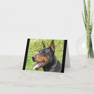 Doberman Pinscher Welpe Hund Blank-Karte Karte