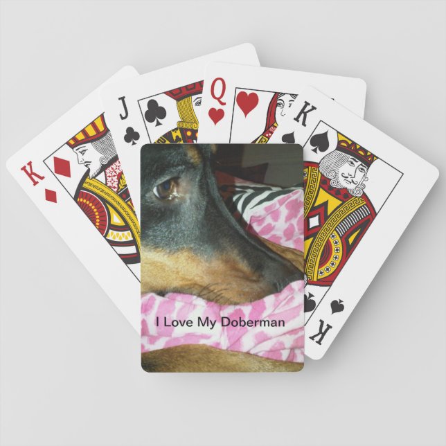 Doberman Playing Cards Spielkarten (Rückseite)
