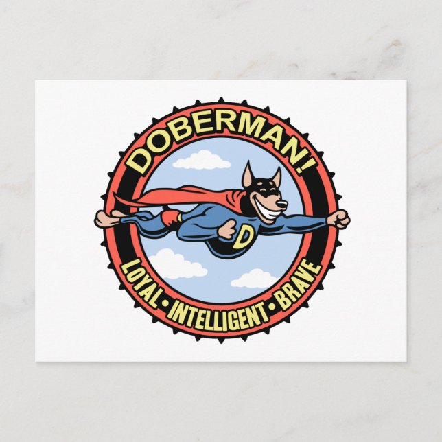 Doberman! Postkarte (Vorderseite)