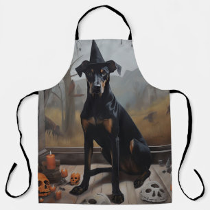 Doberman Pumpkins Halloween Beängstigend Schürze