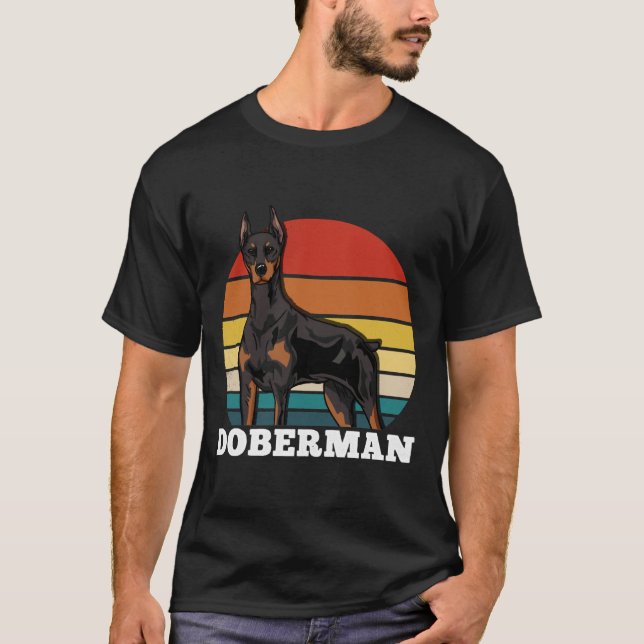 Doberman Retro 625 T-Shirt (Vorderseite)