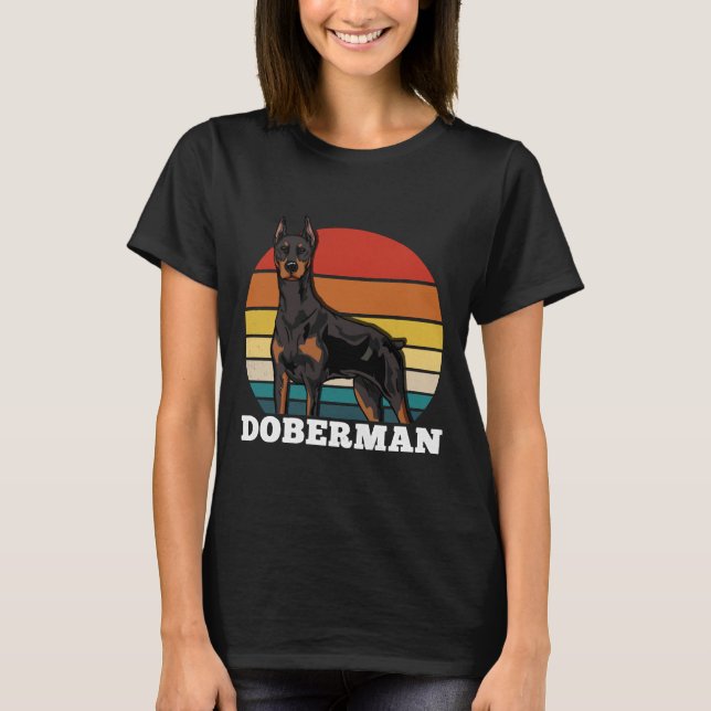 Doberman Retro 625 T-Shirt (Vorderseite)