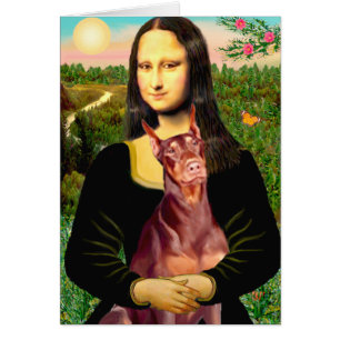 Doberman (rot) - Mona Lisa