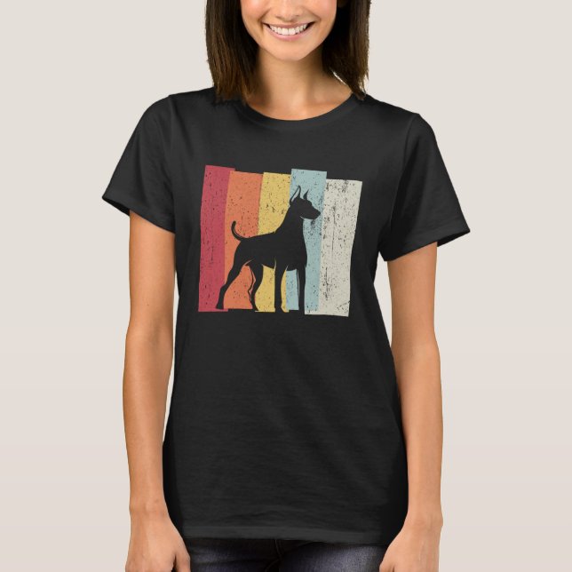 Doberman-Spaziergang T-Shirt (Vorderseite)