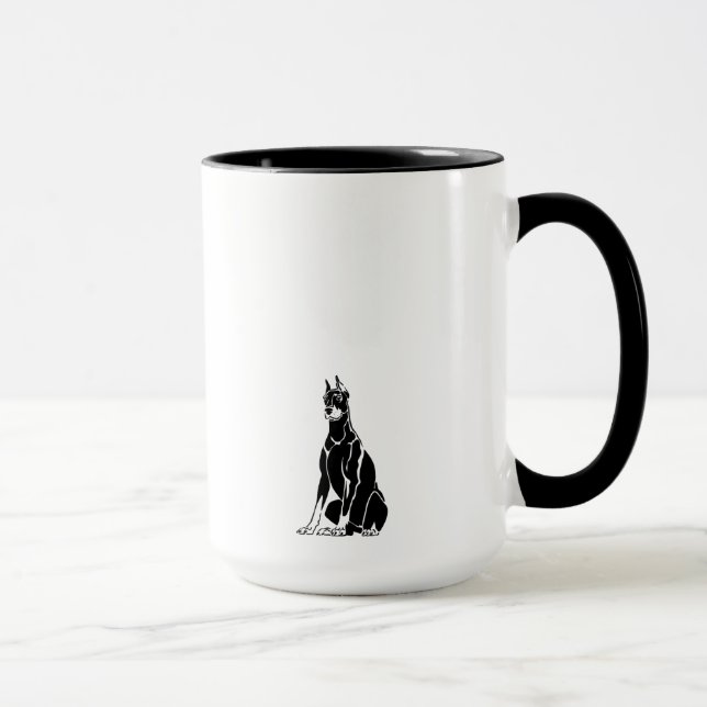 Doberman Tasse (Rechts)