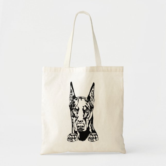 Doberman Tote Bag Tragetasche (Vorne)