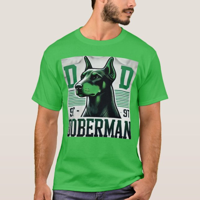 Doberman Vater 9 T T-Shirt (Vorderseite)