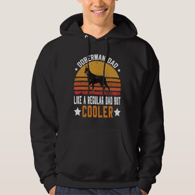 Doberman Vater Hoodie (Vorderseite)