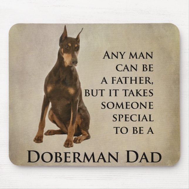 Doberman Vater Mousepad (Vorne)